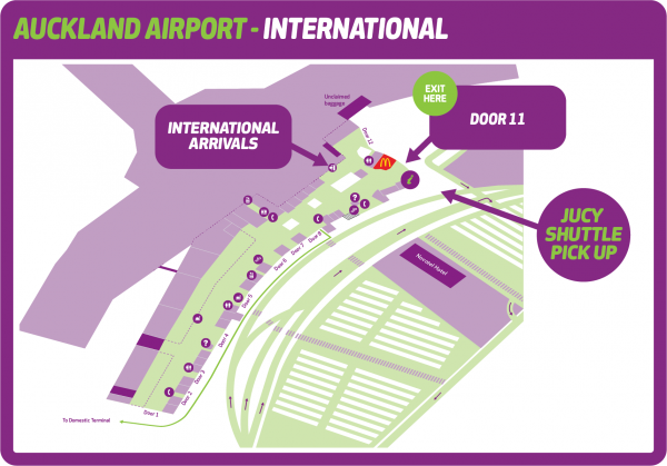 Auckland International Shuttle Airport Map4 