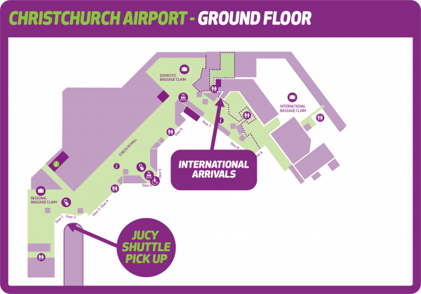 Christchurch Airport Map2 